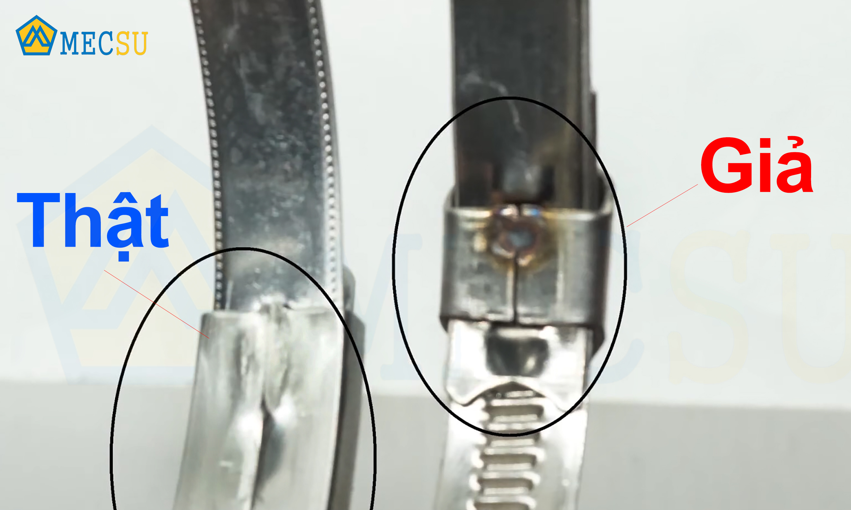 Dấu hiệu của đai siết ống Orbit chính hãng