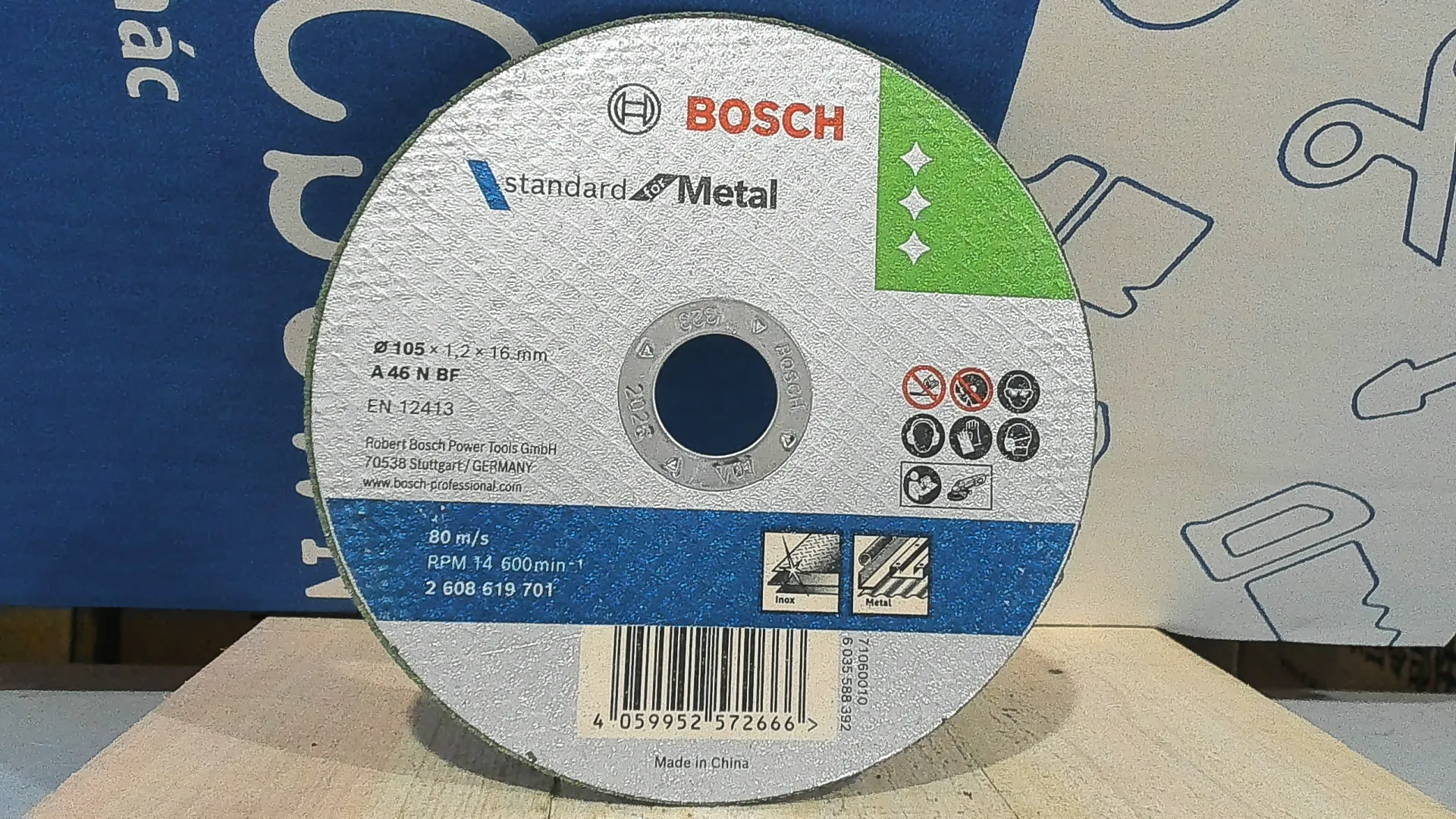 Alternative view of Đá Cắt 105X1.2X16mm (Sắt) Bosch 2608619701
