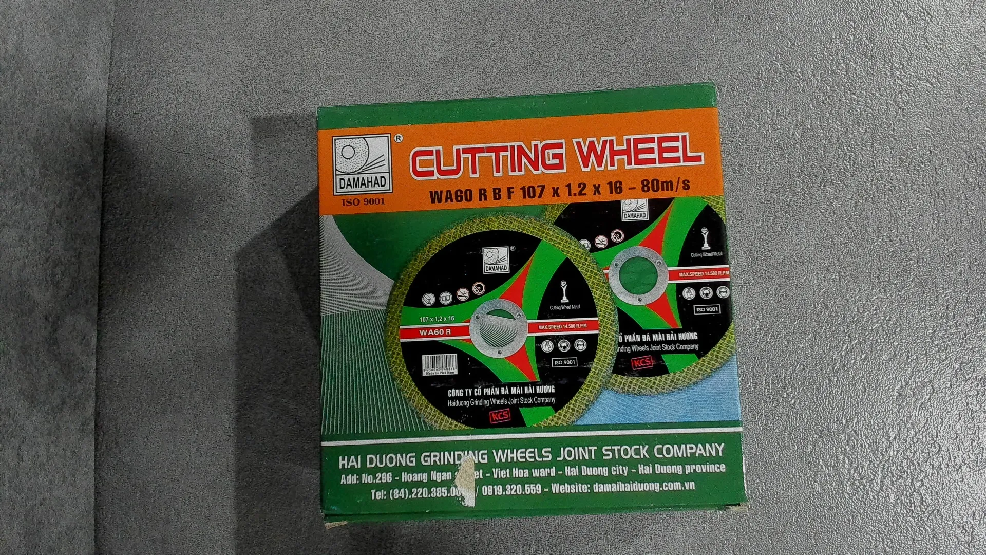 Đá Cắt Inox/Sắt (Màu Xanh) Hải Dương - 107x1.2x16 - Ảnh 5