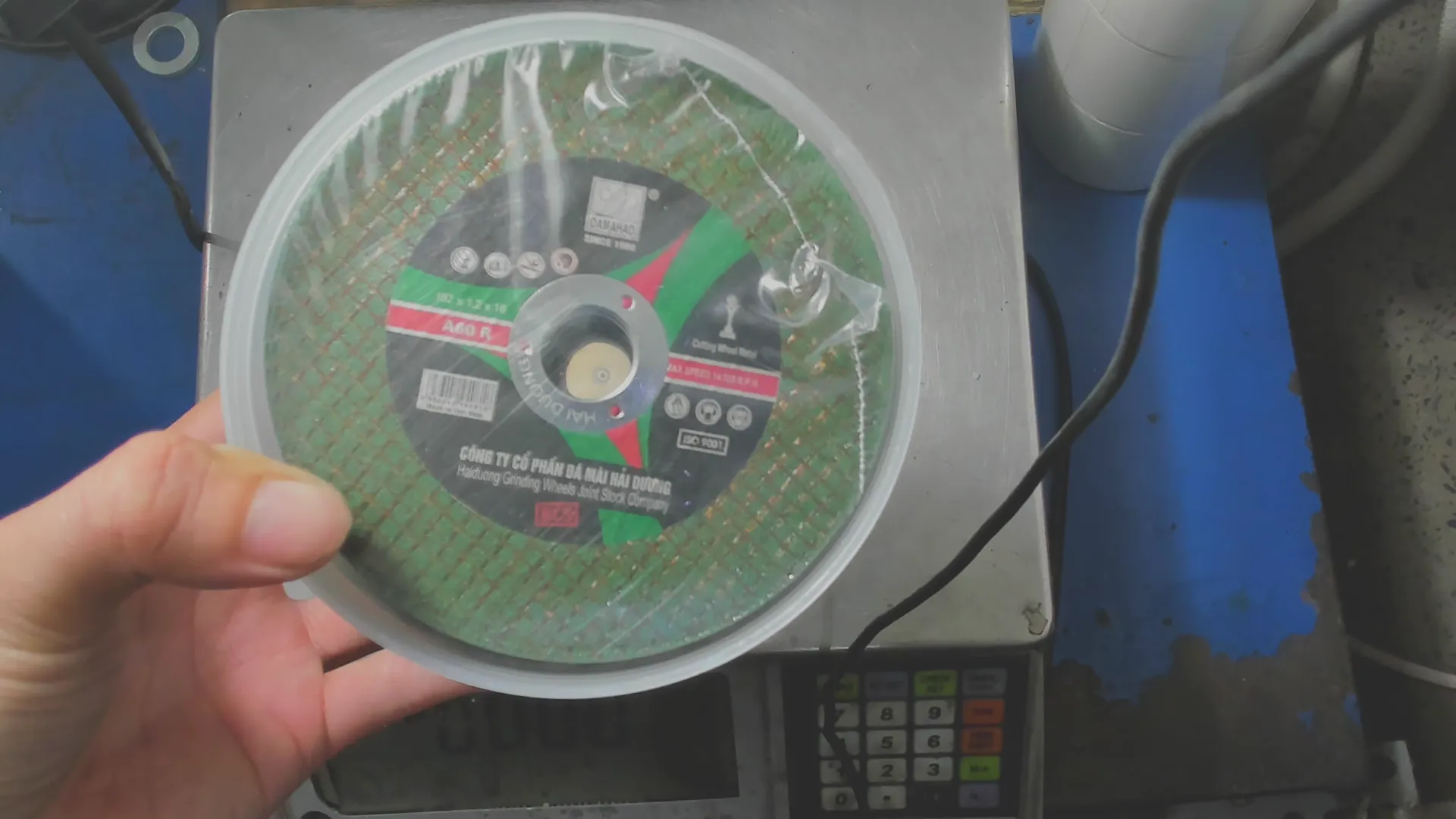 Đá Cắt Inox/Sắt (Màu Xanh) Hải Dương - 107x1.2x16 - Ảnh 6