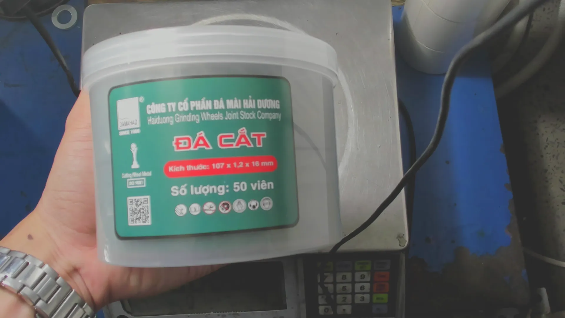 Đá Cắt Inox/Sắt (Màu Xanh) Hải Dương - 107x1.2x16 - Ảnh 8