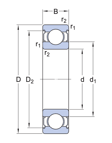 Vòng Bi Cầu Rãnh Sâu SKF 6311-2Z/C3 (55x120x29) - Chính Hãng - Giá Tốt - Đủ Loại - Ảnh 3