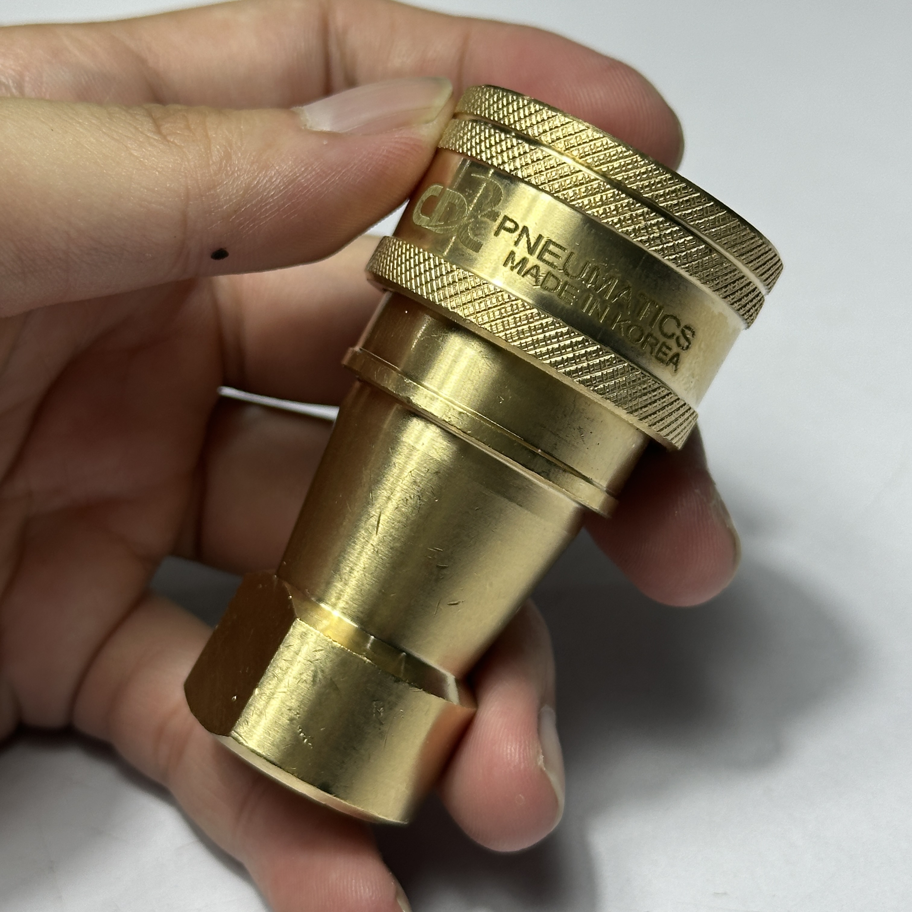 Hình ảnh Khớp Nối Nhanh Khí Nén Đầu Cái Ren Trong Đồng Rc3/8 CDC SP 03S