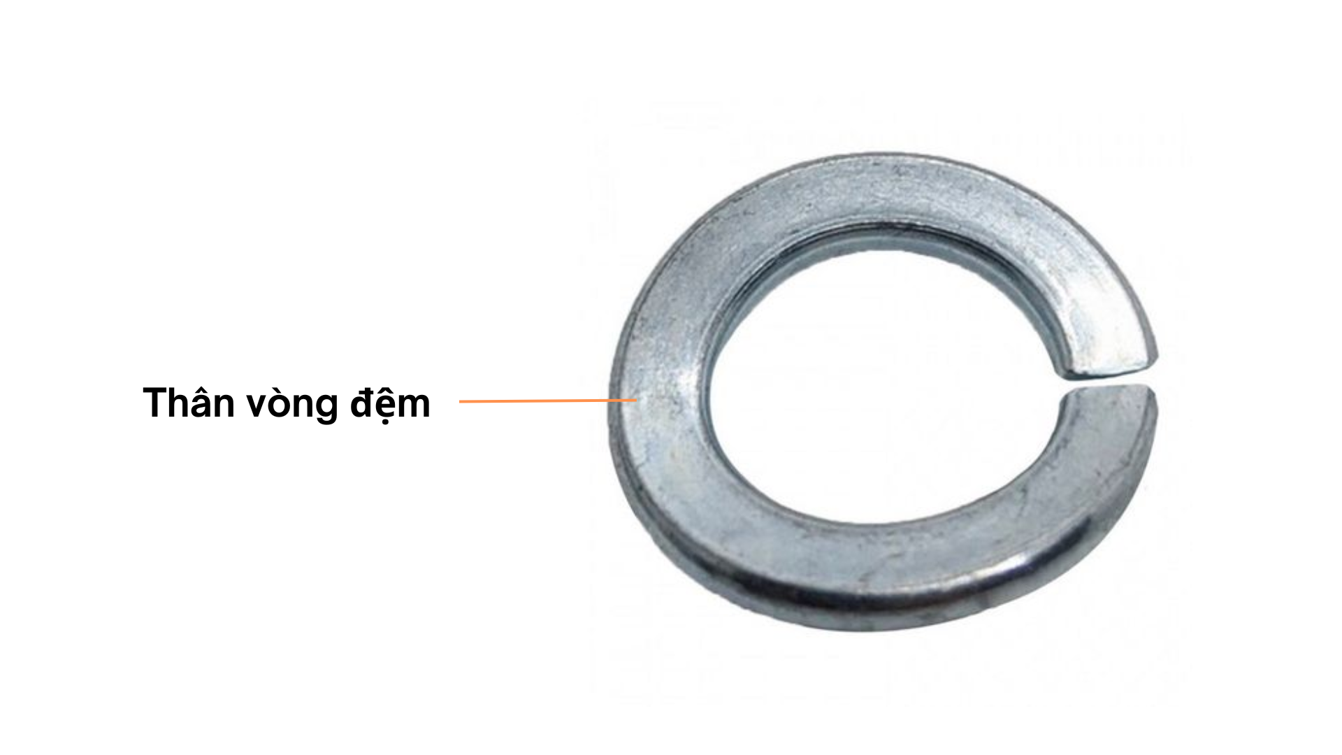 Cấu trúc cơ khí lông đền vênh M16