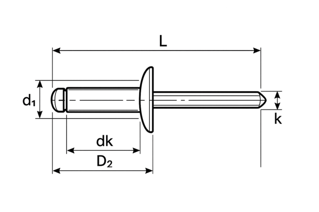 Rivet Nhôm OD4.8x19mm (497-500 Cái) - Ảnh 5