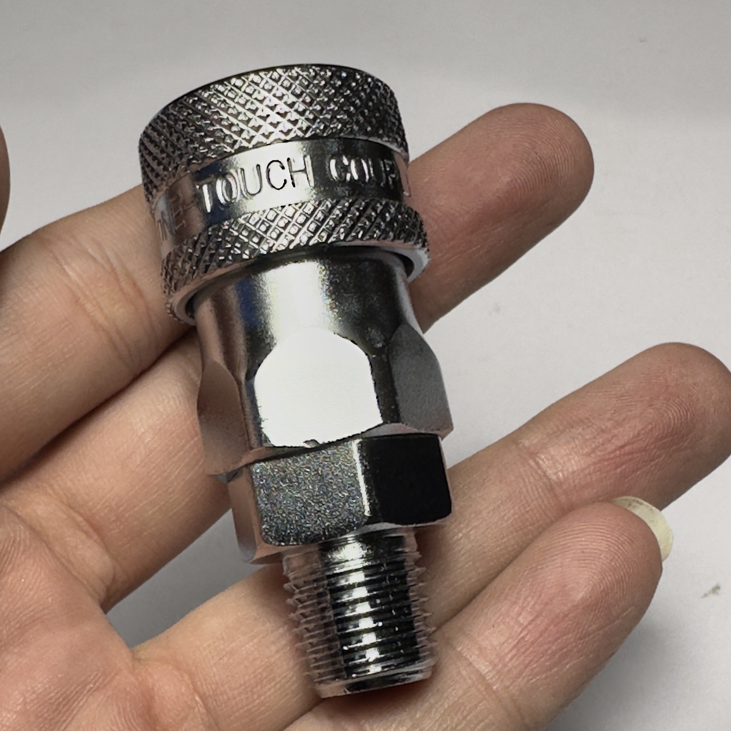 Hình ảnh Khớp Nối Nhanh Khí Nén Bi Cái Ren Ngoài R1/4 CDC SM 20