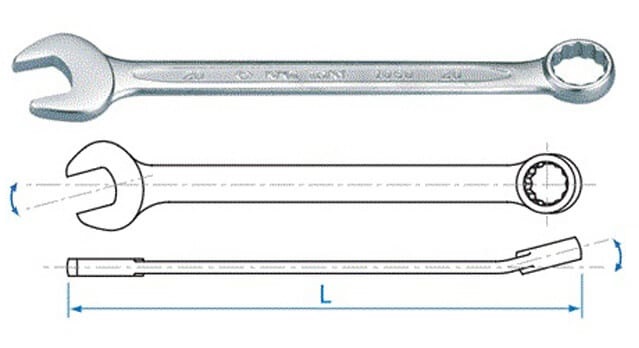 Alternative view of Bộ Cờ Lê Vòng Miệng19 mm Sata 08007A