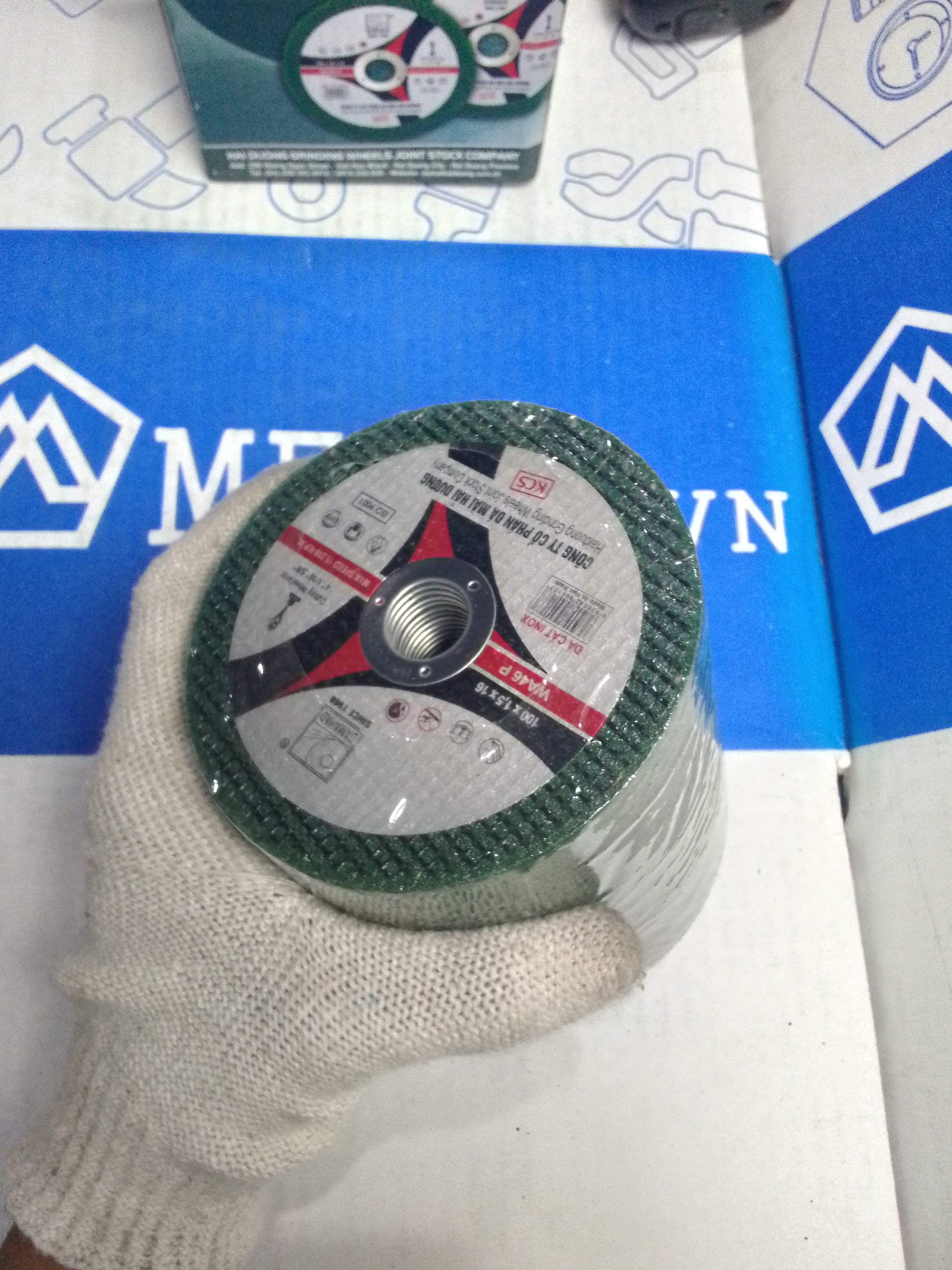 Đá Cắt Inox/Sắt (Màu Xanh) Hải Dương - 100x1.5x16 - Ảnh 6