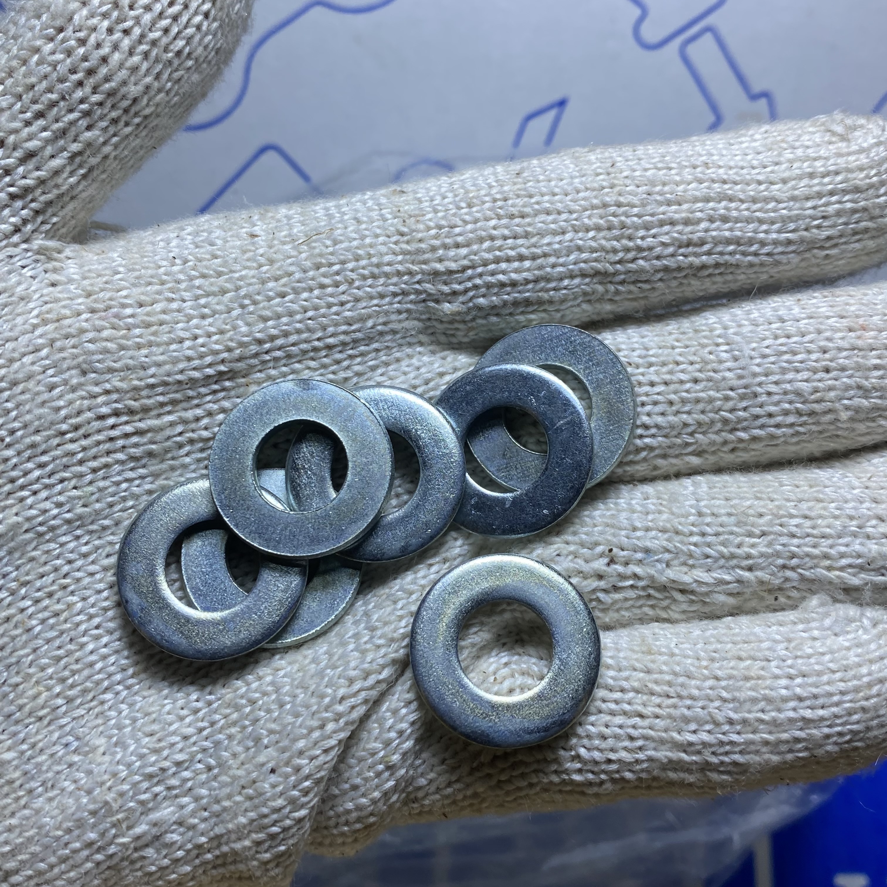 Alternative view of Lông Đền Phẳng Thép Mạ Kẽm M14 (30x2.5)