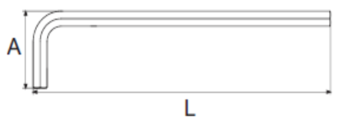 Cây Lục Giác 2.5 mm Chữ L Đầu Bằng Siêu Dài Sata 80306 - Ảnh 3