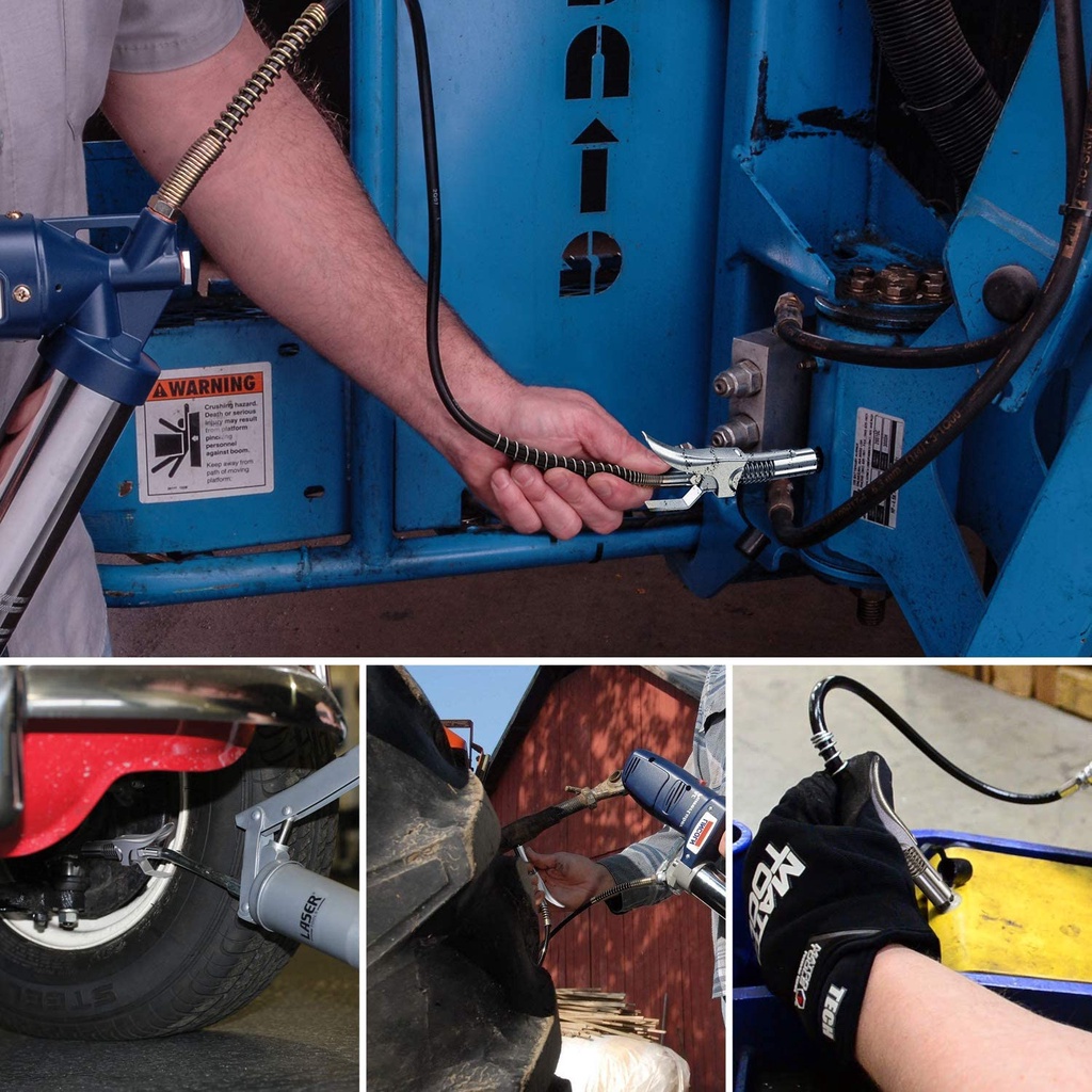 sử dụng vu mỡ với súng bơm mỡ