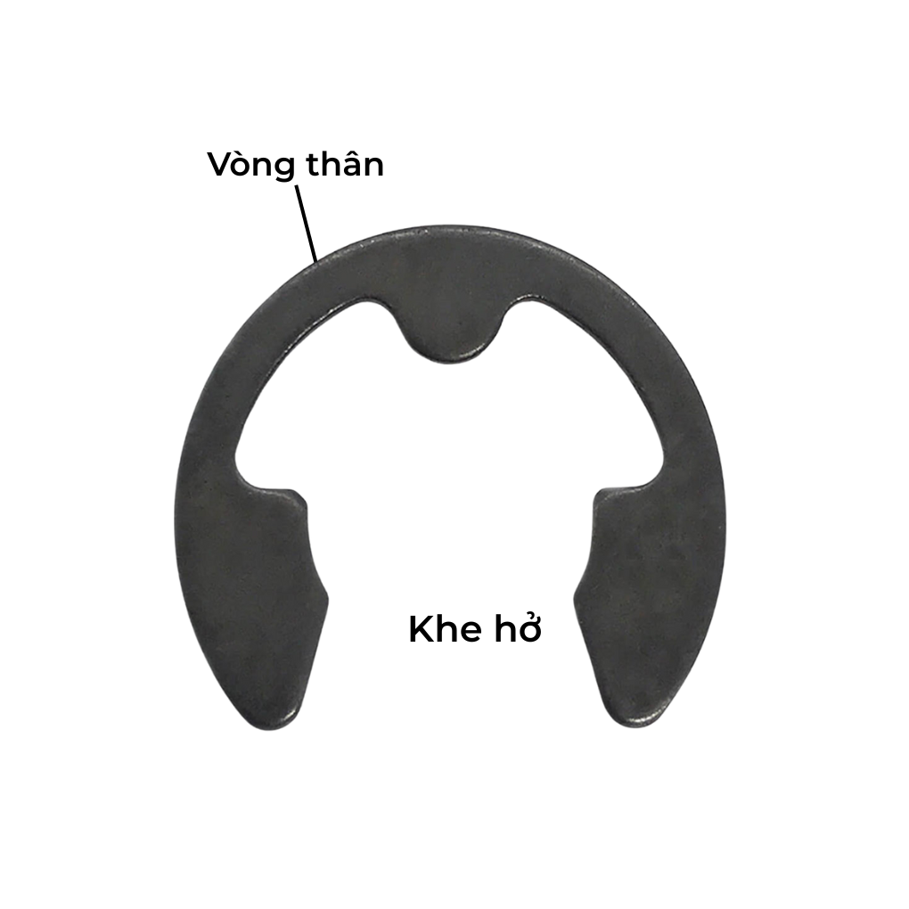 Cấu Tạo Chi Tiết Phe Gài Trục Chữ E Thép