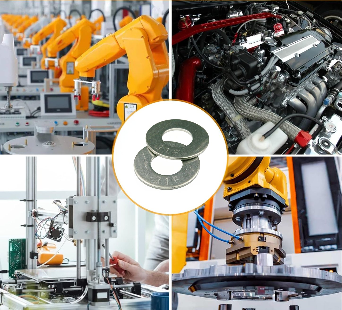 Lông Đền Phẳng Inox 316 DIN125 M27 - Ảnh 3