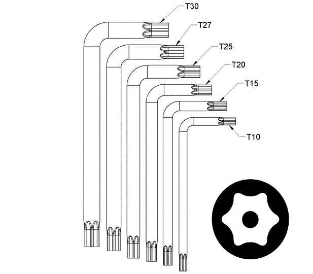 Bộ Lục Giác Đầu Bi Chữ L 9 Chi Tiết Bosch 1600A01TH5 - Ảnh 4