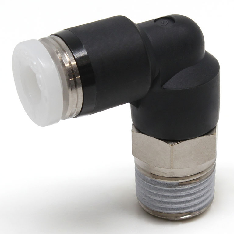 Đầu Nối Nhanh Khí Nén Dạng Cong 90° Ren Ngoài Pisco PL5/32-N1U