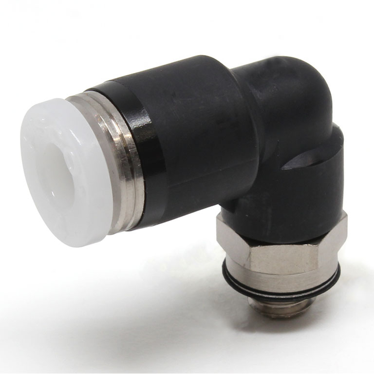 Đầu Nối Nhanh Khí Nén Dạng Cong 90° Ren Ngoài Pisco PL5/32-U10U