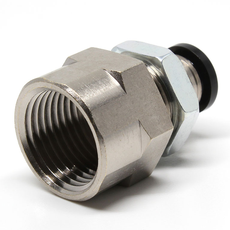 Alternative view of Đầu Nối Nhanh Khí Nén Dạng Thẳng Ren Trong Ngoài Pisco PMF6-03-C