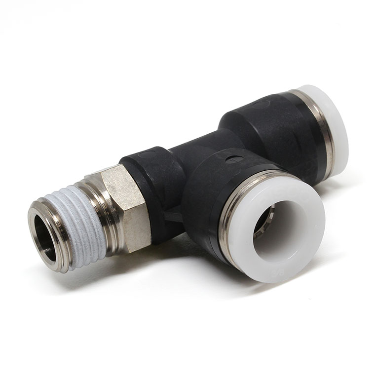 Đầu Nối Nhanh Khí Nén Dạng Chữ T Ren Ngoài Pisco PD3/8-N2U