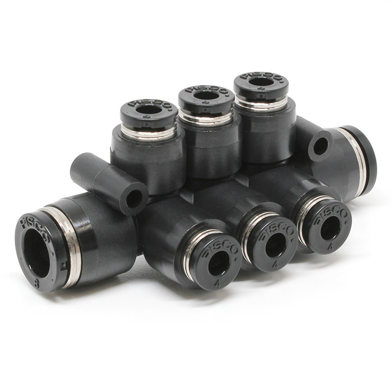 Đầu Nối Nhanh Khí Nén Chữ T 8 Ngã Dạng Nối Giảm Pisco PKVG8-4W