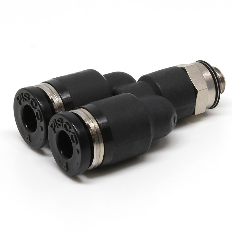 Đầu Nối Nhanh Khí Nén Dạng Chữ Y Ren Ngoài Pisco PX4-M5-C