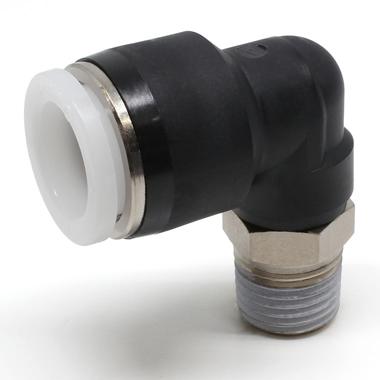 Đầu Nối Nhanh Khí Nén Dạng Cong 90° Ren Ngoài Pisco PL1/2-02