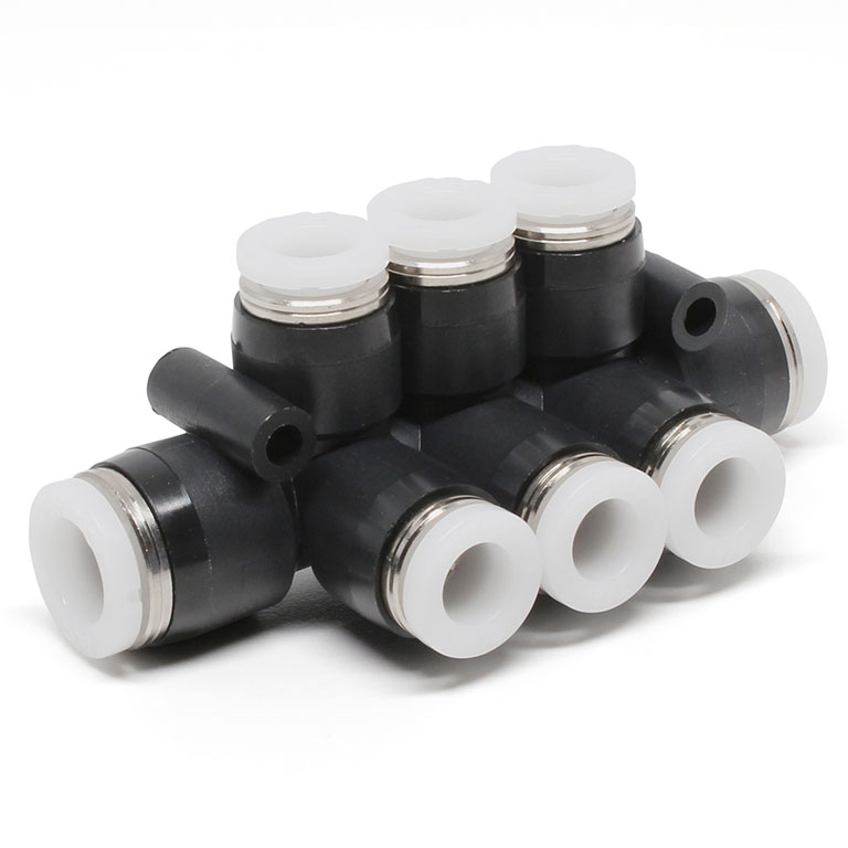 Đầu Nối Nhanh Khí Nén Chữ T 8 Ngã Dạng Nối Giảm Pisco PKVG5/16-1/4-C