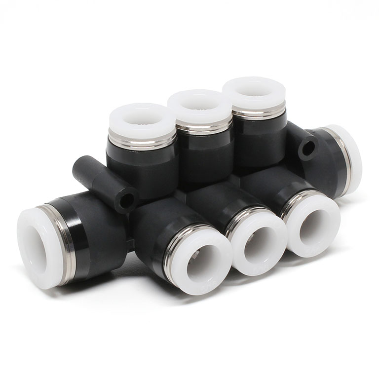 Đầu Nối Nhanh Khí Nén Chữ T 8 Ngã Dạng Nối Giảm Pisco PKVG3/8-5/16