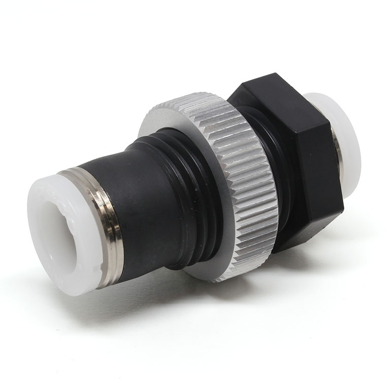 Đầu Nối Nhanh Khí Nén Dạng Thẳng Ren Ngoài Lắp Kẹp Vách Pisco PMP5/16