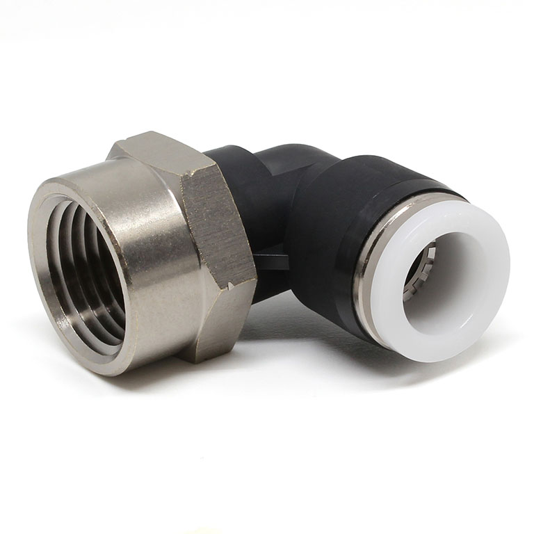 Alternative view of Đầu Nối Nhanh Khí Nén Dạng Cong 90° Ren Trong Pisco PLF1/2-N4U