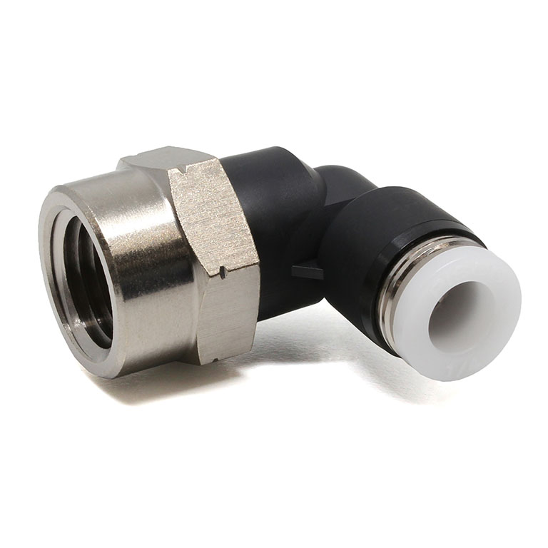 Alternative view of Đầu Nối Nhanh Khí Nén Dạng Cong 90° Ren Trong Pisco PLF1/4-02-UC