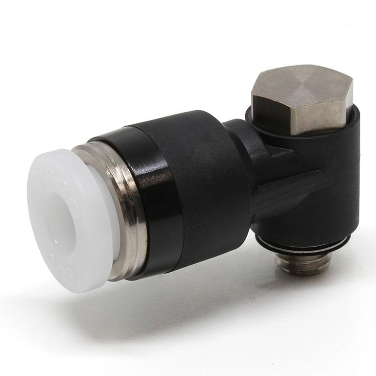 Alternative view of Đầu Nối Nhanh Khí Nén Cong 90° Đầu Lục Giác Trụ Ren Ngoài Pisco PH3/16-M5