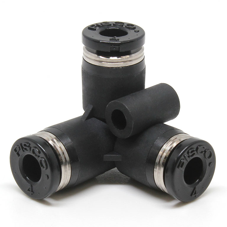 Đầu Nối Nhanh Khí Nén Chạc Ba 90° Pisco PVU4