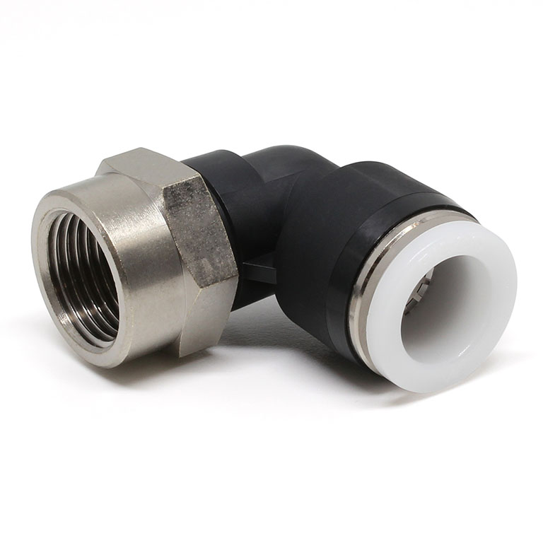Alternative view of Đầu Nối Nhanh Khí Nén Dạng Cong 90° Ren Trong Pisco PLF1/2-N3U