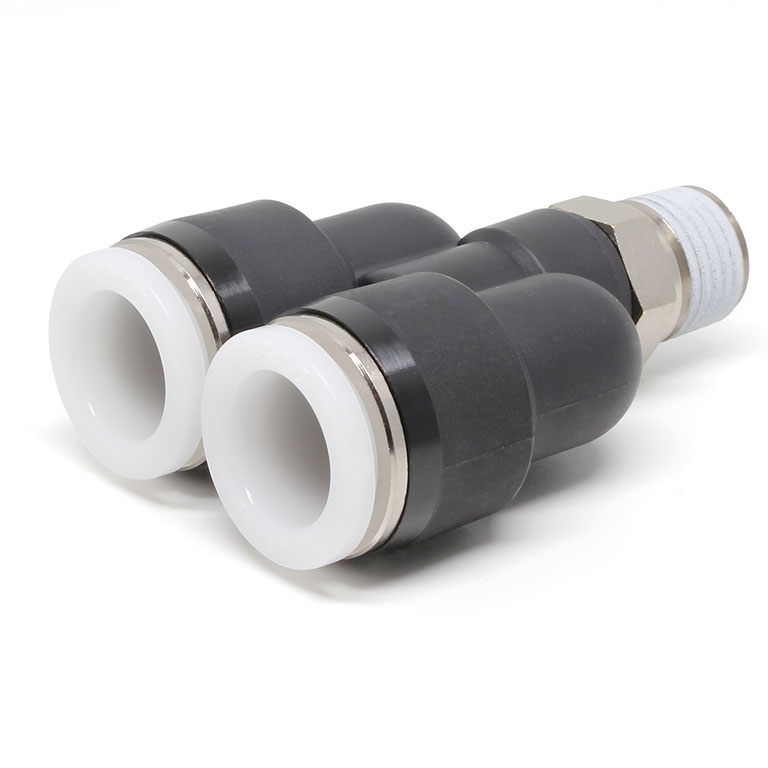 Đầu Nối Nhanh Khí Nén Dạng Chữ Y Ren Ngoài Pisco PX1/2-02W