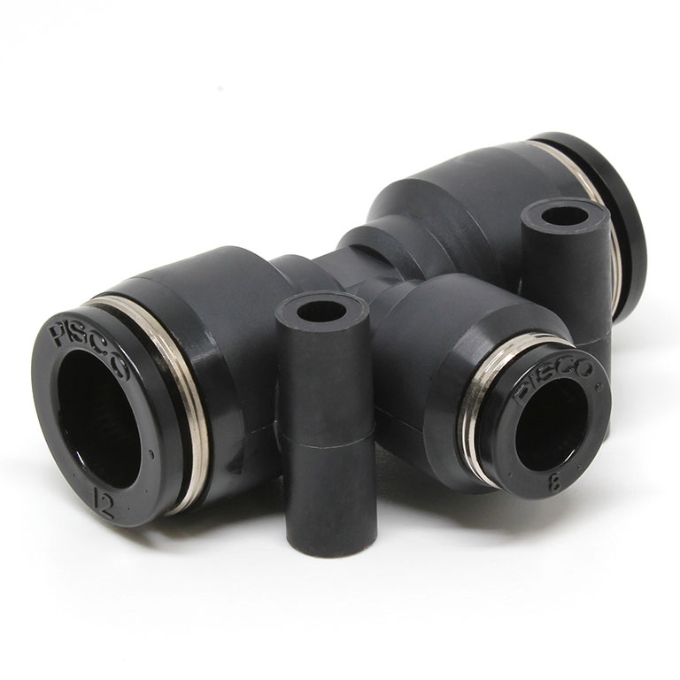 Đầu Nối Nhanh Khí Nén Chữ T Dạng Nối Giảm Pisco PEG12-8W-C