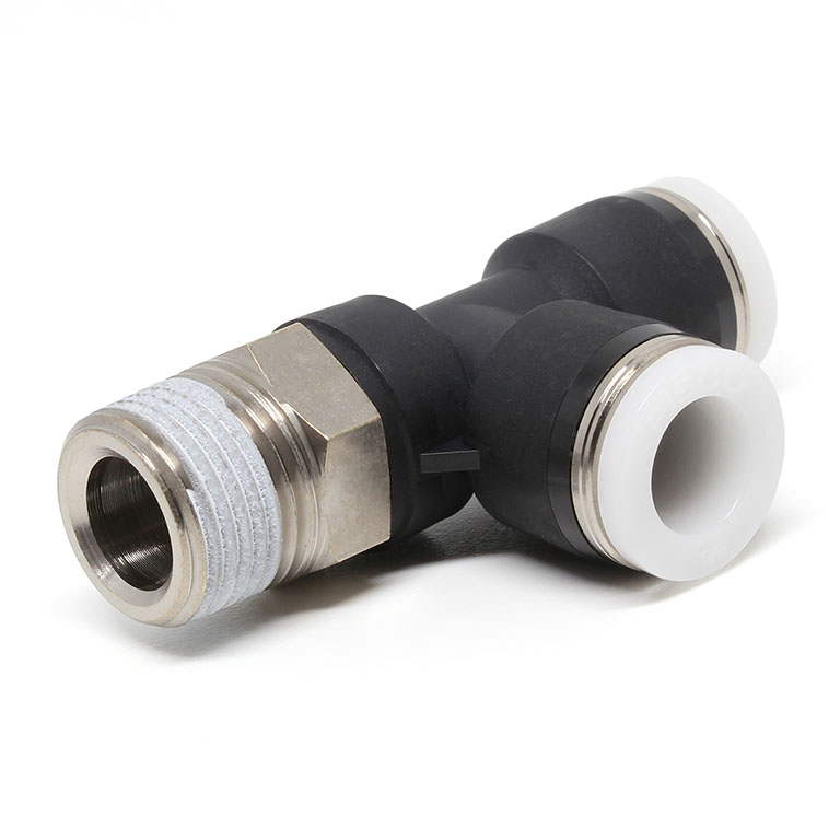 Đầu Nối Nhanh Khí Nén Dạng Chữ T Ren Ngoài Pisco PD3/8-03-C