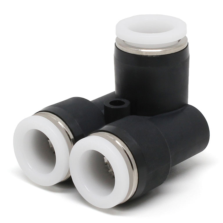 Đầu Nối Nhanh Khí Nén Ba Ngã Cong 90° Pisco PAU1/2-C