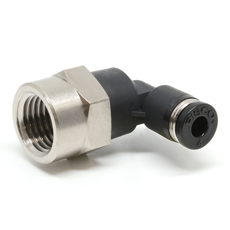Alternative view of Đầu Nối Nhanh Khí Nén Dạng Cong 90° Ren Trong Pisco PLF4-02-C