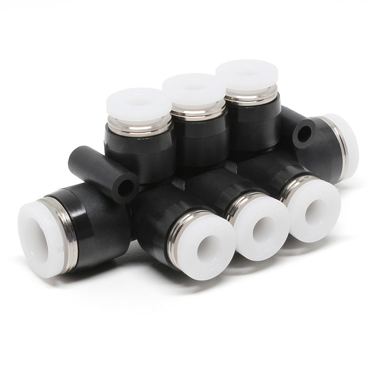 Đầu Nối Nhanh Khí Nén Chữ T 8 Ngã Dạng Nối Giảm Pisco PKVG5/16-3/16-C