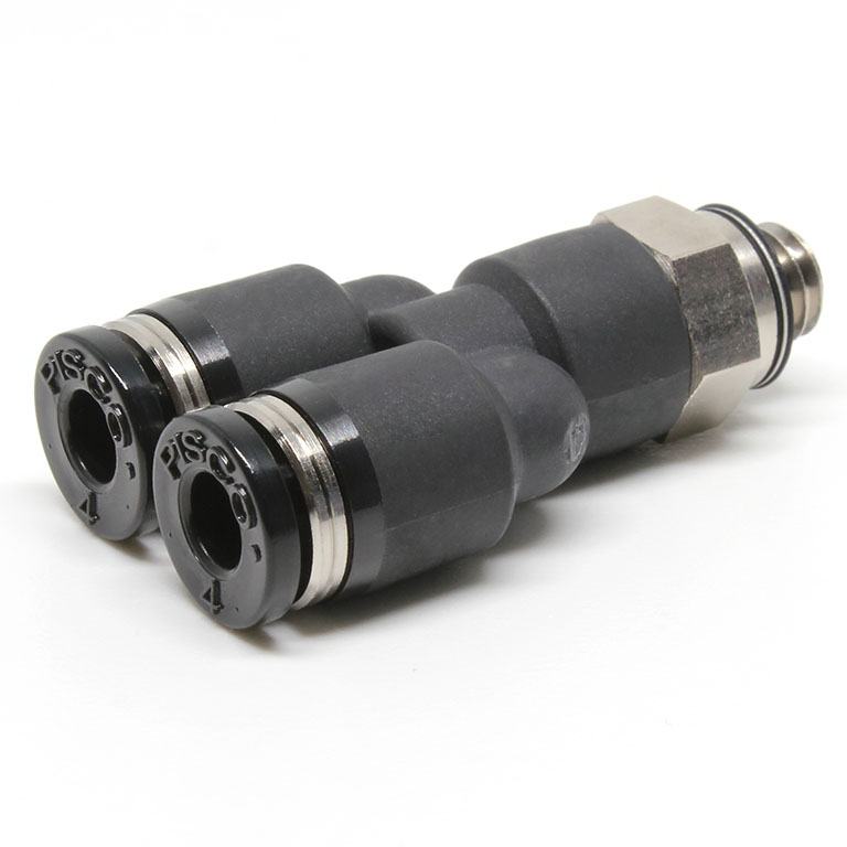 Đầu Nối Nhanh Khí Nén Dạng Chữ Y Ren Ngoài Pisco PX4-M6W-C