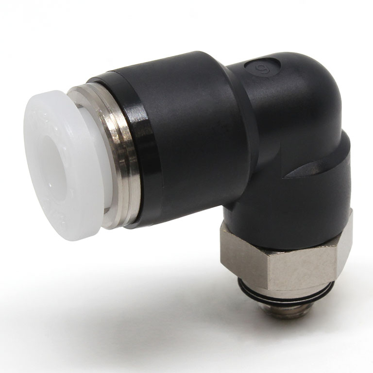 Đầu Nối Nhanh Khí Nén Dạng Cong 90° Ren Ngoài Pisco PL3/16-M5