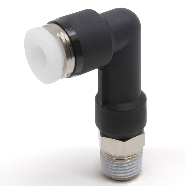 Đầu Nối Nhanh Khí Nén Dạng Cong 90° Ren Ngoài (Dài) Pisco PLL3/16-N1U