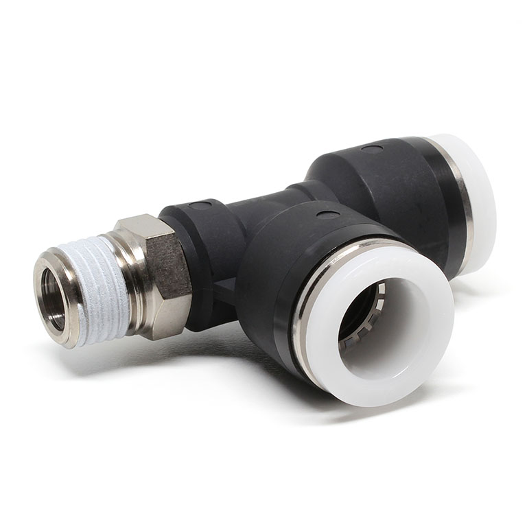 Đầu Nối Nhanh Khí Nén Dạng Chữ T Ren Ngoài Pisco PD1/2-02W