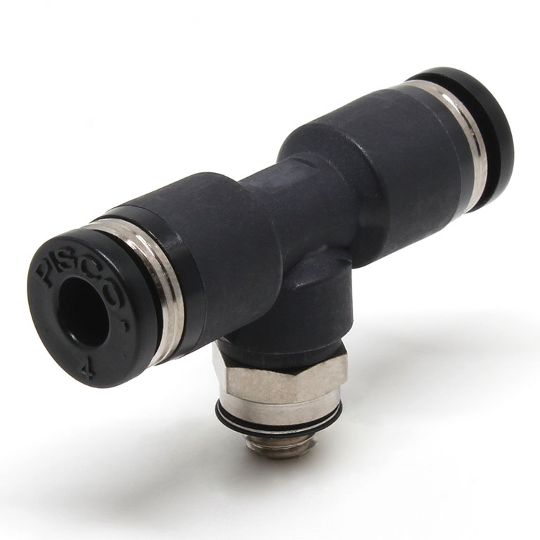 Đầu Nối Nhanh Khí Nén Dạng Chữ T Ren Ngoài Pisco PB3/16-U10U