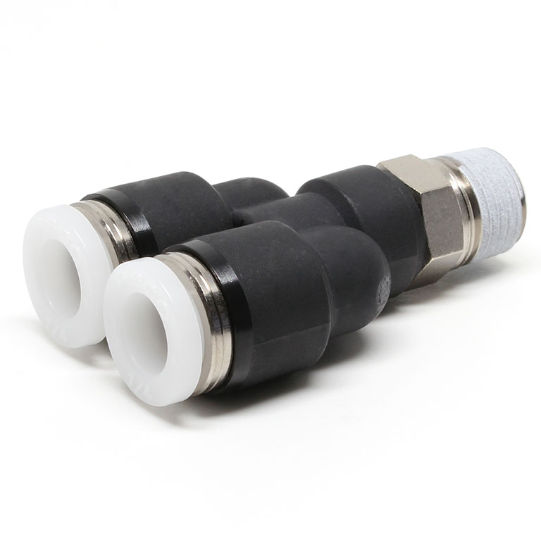 Đầu Nối Nhanh Khí Nén Dạng Chữ Y Ren Ngoài Pisco PX1/4-01W