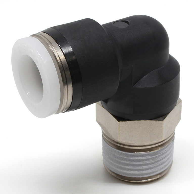 Đầu Nối Nhanh Khí Nén Dạng Cong 90° Ren Ngoài Pisco PL3/8-03W