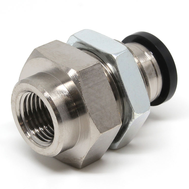 Alternative view of Đầu Nối Nhanh Khí Nén Dạng Thẳng Ren Trong Ngoài Pisco PMF8-01W-C