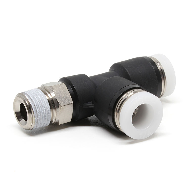 Đầu Nối Nhanh Khí Nén Dạng Chữ T Ren Ngoài Pisco PD1/4-N1UW