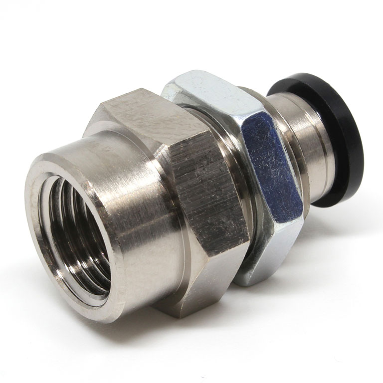 Alternative view of Đầu Nối Nhanh Khí Nén Dạng Thẳng Ren Trong Ngoài Pisco PMF8-02W-C