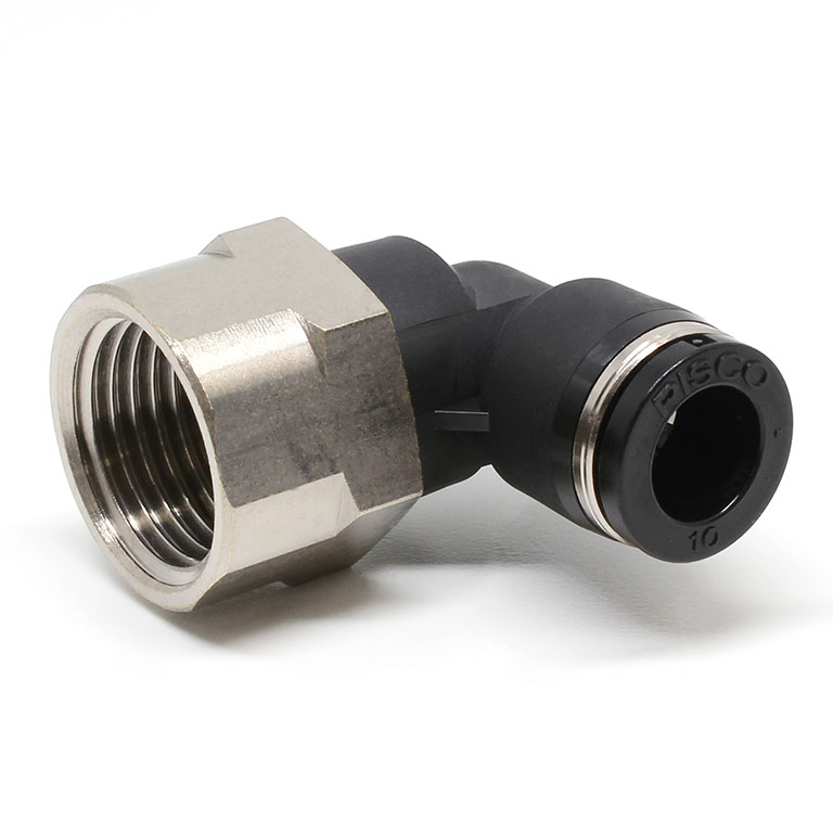 Alternative view of Đầu Nối Nhanh Khí Nén Dạng Cong 90° Ren Trong Pisco PLF10-04
